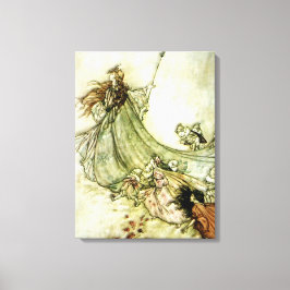 Fairies Away - Arthur Rackham Leinwanddruck