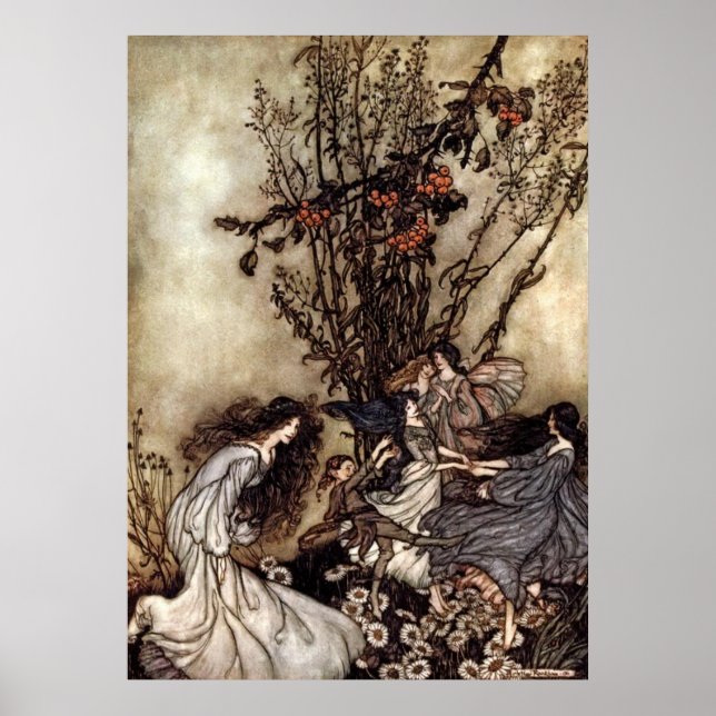 Fairies sagen nie: "Wir fühlen uns glücklich" Poster (Vorne)