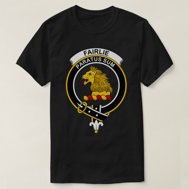 Fairlie Wappen Tartan Clan Scottish Clan T-Shirt (Design vorne)