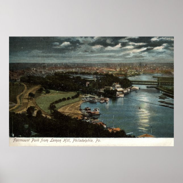 Fairmount Park, Philadelphia 1906 Vintag Poster (Vorne)