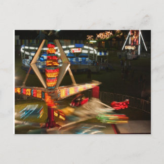 Fairness und Feuerwerk Postkarte