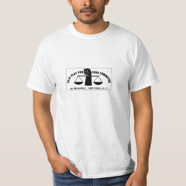 FAIRPLAY FÜR KUBA - Lee Harvey Oswald T-Shirt (Vorderseite)