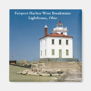 Fairport Hafen-Westwellenbrecher-Leuchtturm-Magnet Magnet