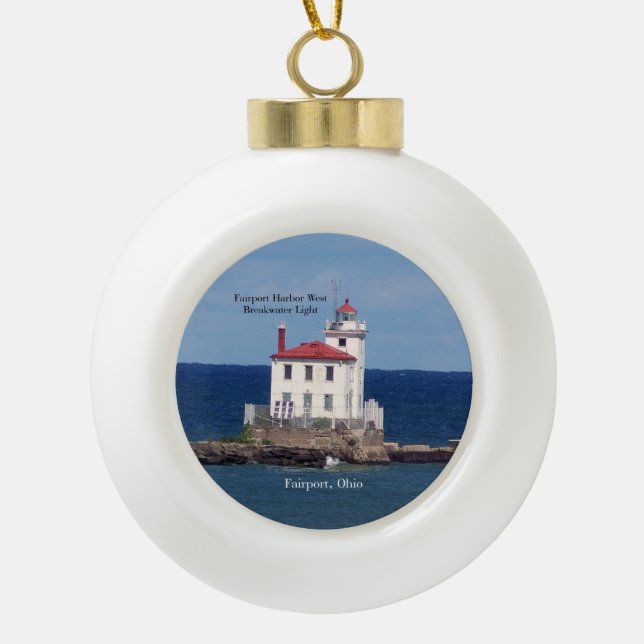Fairport Harbor West Breakwater Light Ornament (Vorderseite)