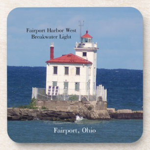 Fairport Harbour West Breakwater Light 6 Untersetz Getränkeuntersetzer