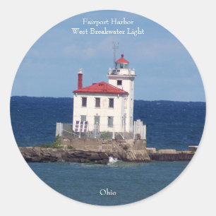 Fairport Harbour West Breakwater Light Aufkleber