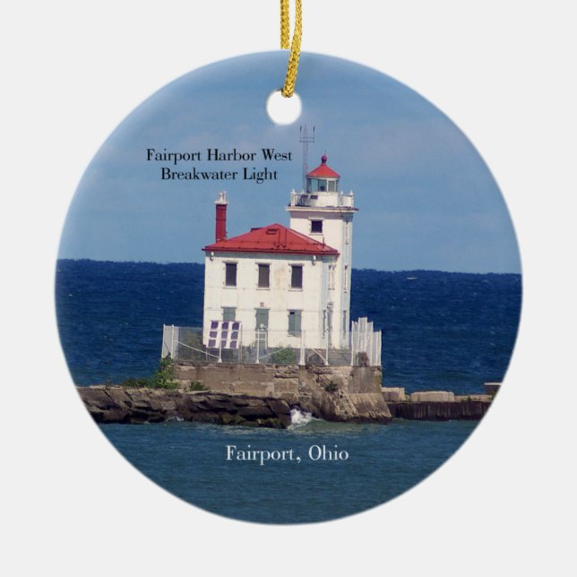 Fairport Harbour West Breakwater Light ornement (Devant)