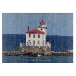 Fairport Harbour West Breakwater Light Schneidebrett