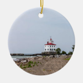 Fairport Harbour West Breakwater Lighthouse Keramik Ornament