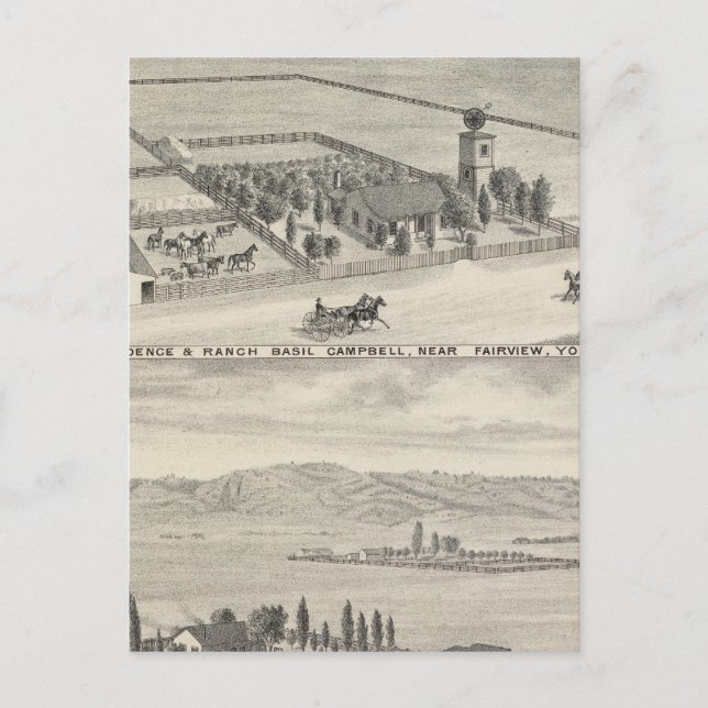 Fairview res, Ranches Postkarte (Vorderseite)
