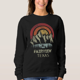 Fairview Texas Mountain Sunset Sunrise Kayaking Sweatshirt