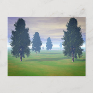 Fairway bis sieben postkarte