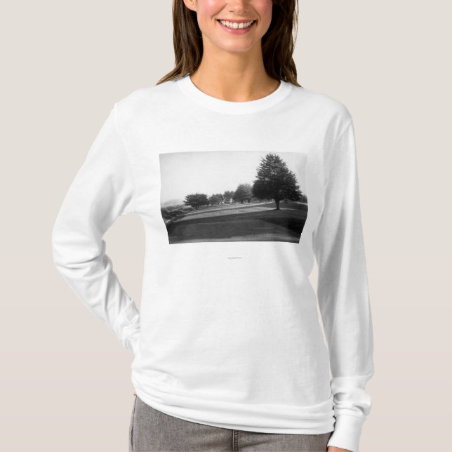 Fairway See-Goldkurs-Ansicht am olympischen T-Shirt (Vorderseite)