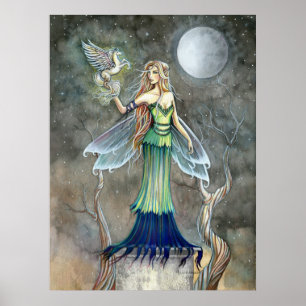 Fairy and Tiny Pegasus Poster von Molly Harrison