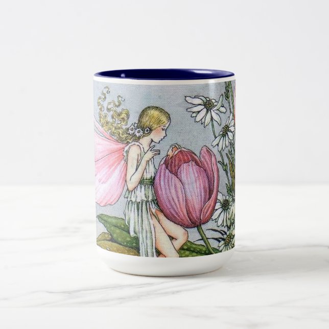 Fairy and Tulips Two Tone Tasse (Mittel)