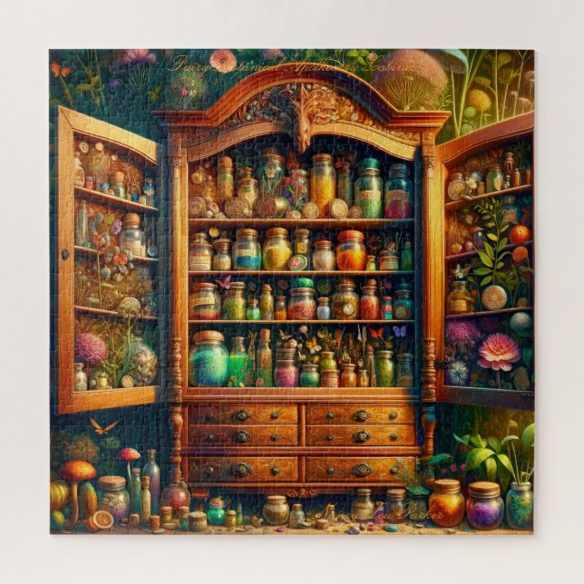 Fairy Apothecary Cabinet Magical Herbarium Shelf (Vertikal)