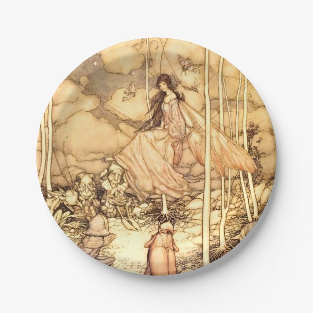 Fairy Arthur Rackham Pappteller (Vorderseite)
