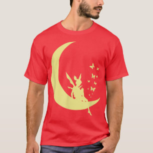 Fairy auf dem Mond mit Schmetterlingen T-Shirt