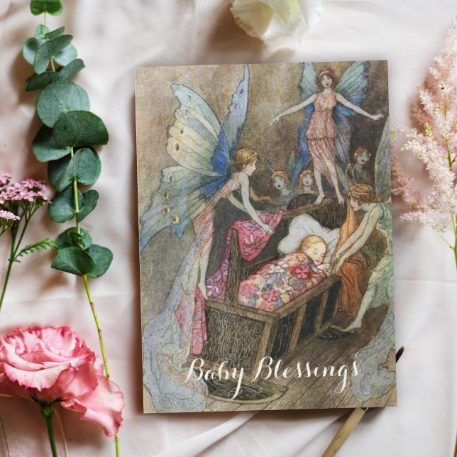 Fairy Baby Blessings Baby Shower Einladung (Von Creator hochgeladen)