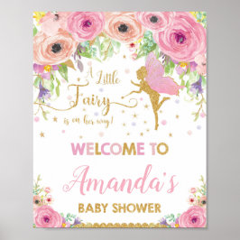 Fairy Baby Dusche Begrüßungsschild-Poster-Girl Poster