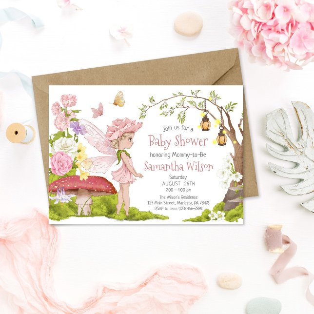 Fairy Baby Dusche Einladung Blumendusche (Von Creator hochgeladen)