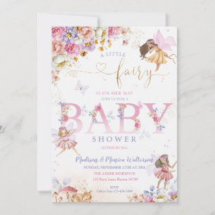 Fairy Baby Shower Einladung
