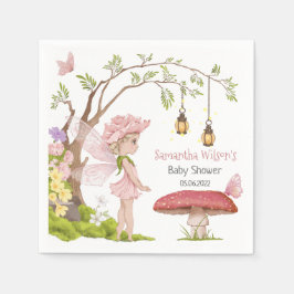 Fairy Baby Shower Floral Fairy Baby Dusche Serviette