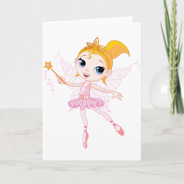 Fairy Ballerina Grußkarten Karte (Von Creator hochgeladen)