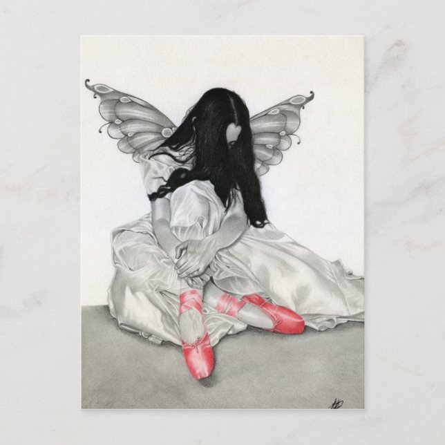 Fairy Ballerina Postcard Postkarte (Vorderseite)