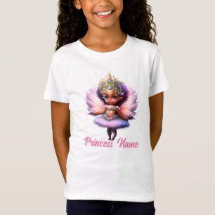 Fairy Ballerina Prinzessin rosa Flatterflügel mädc T-Shirt