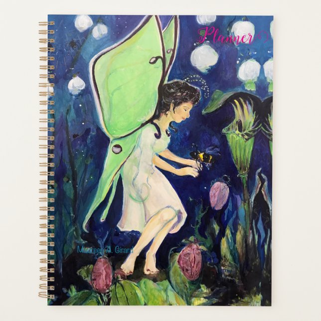 Fairy Bee Wildblumen Maureen Girard Planer (Vorderseite)