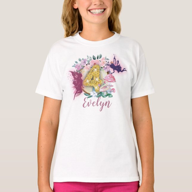 Fairy Birthday 4th Birthday Shirt (Vorderseite)