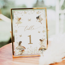 Fairy Birthday Boho Tischnummer