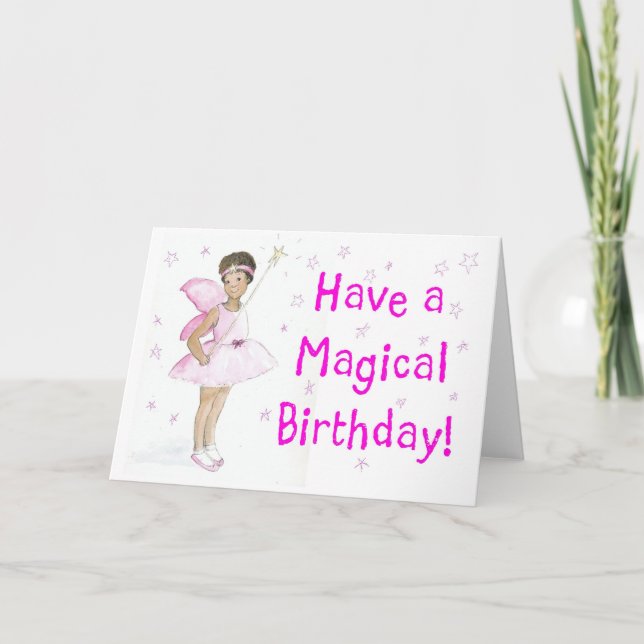 Fairy Birthday Card Karte (Vorderseite)