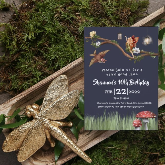 Fairy Birthday Einladung (Von Creator hochgeladen)