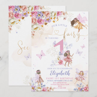 Fairy Birthday Einladung Fairy Garden Geburtstag