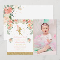 Fairy Birthday Invitation Whimsical Magical Party