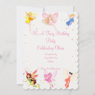 FAIRY BIRTHDAY PARTEI FÜR MÄDCHEN SAVE THE DATE