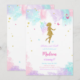 Fairy Birthday Party Einladung