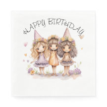 Fairy Birthday Party Napkins