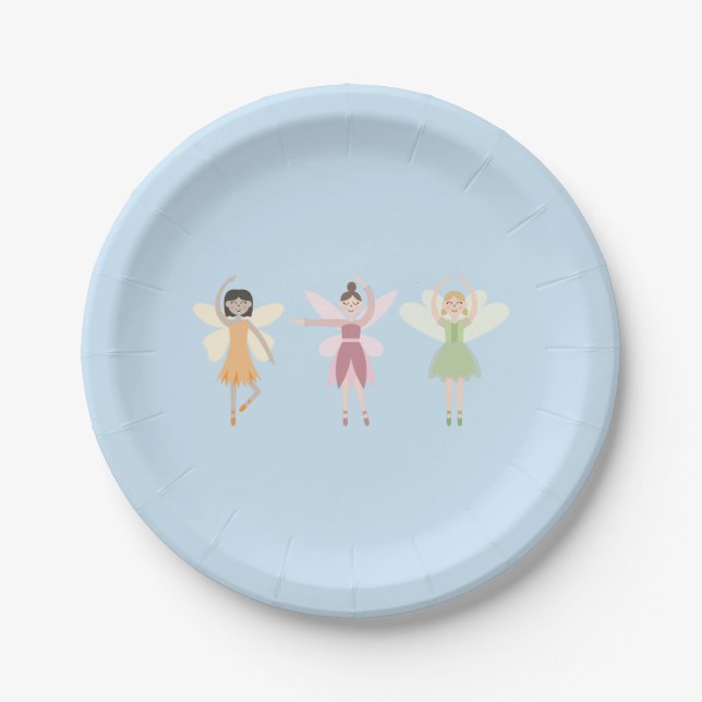 Fairy Birthday Plate Pappteller (Vorderseite)