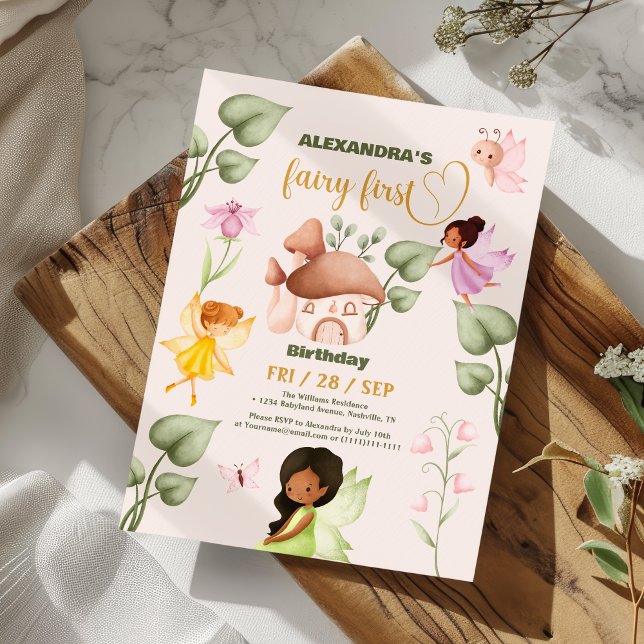 Fairy Birthday Whimsical Princess Fairy Birthday Einladung (Von Creator hochgeladen)