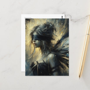 Fairy Blindfold Postkarte