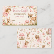 Fairy Blossom Wishes Diaper Raffle Ticket