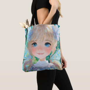 Fairy Blue Farben Kunstdekoration Tasche