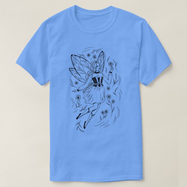 Fairy Blume Magic Fairycore Ästhetik C T-Shirt (Design vorne)