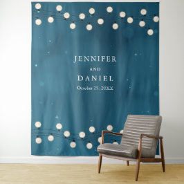 Fairy Bokeh String Lights Garland Wedding Backdrop Wandteppich