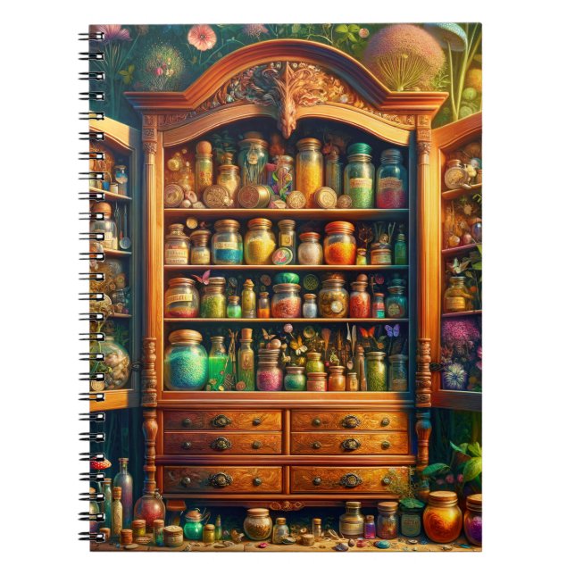 Fairy Botanical Cabinet Enchanted Elixirs  Notizblock (Vorderseite)