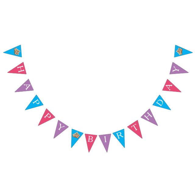 Fairy Broad Happy Birthday Party Australian Food Wimpelkette (Alle)