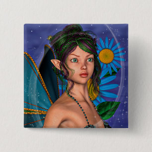 Fairy Butterfly Button